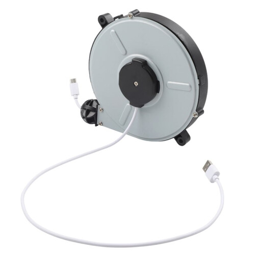 1pc Automatic Retractable Power Reel Cable Data Cable Winding Reel Charging Cable Power Cord Reel Protective Cover 1