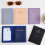 2pcs PU Leather Passports Organizer Embossed Pattern-Blue 6