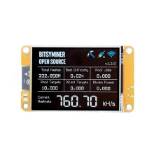 NMMinerNerdMiner V2 780KH/S ESP32-NMMiner, Display Crypto Solo Lottery 750KH/S Bitcoin Mining ASIC Simulator