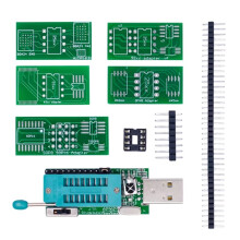 CH341A Programmer V1.7 1.8V Level Shift W25Q64FW W25Q128FW Gd25LQ64 Programmer Module W/Adapter Board