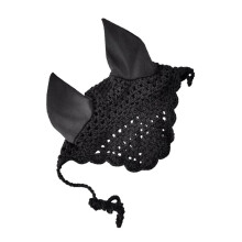 Silent Crochet Ear Bonnet - Sound Dampening Fly Protection for Sensitive Horse Miniature Horse Ears and Harness