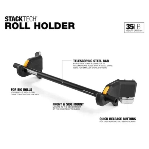 TOUGHBUILT TOUGHBUILD STACKTECH Paper Towel Rack Stackable Dedicated Hanger Roller Rope Storage Upgraded TB-B1-A-32 1