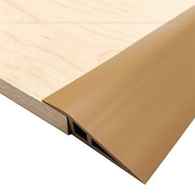 Self Adhesive Floor Transition Strip Waterproof PVC Threshold Trim for Doorway Seam Cover Brown 100cm