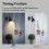 Tuya Zigbee   Wall Push Button  for AC Fan Curtain Motor Blinds Work 2 Gang Neutral Wire Required White 5