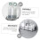 2pcs Bathroom Wall Shelves, Durable Iron Floating Shelf Set for SpaceSaving Bathroom Organization 4