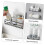 2pcs Bathroom Wall Shelves, Durable Iron Floating Shelf Set for SpaceSaving Bathroom Organization 5