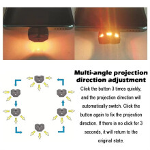 TYPE-C Automatic Light Direction Adjustable RGB Multi-Functional Ambient Light High Brightness Night Light