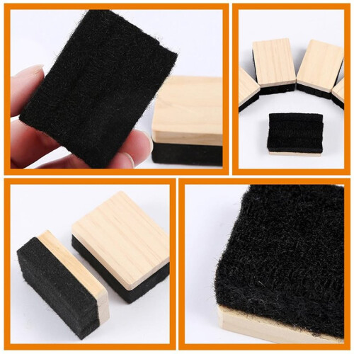 3pcs  Blackboard Erasers for Whiteboards, Efficient Non-Marking Board Cleaner for Educational Use 1
