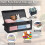 Home CD Storage Box with Handle, Tape Cassette Display Stand, DVD and Optical Disc Rack 2