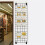 12 Pcs Gridwall Mount Brackets, Metal Grid Wall Panel Display Hooks with Screws, Space Saving Grid Hangers 3