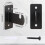 12 Pcs Gridwall Mount Brackets, Metal Grid Wall Panel Display Hooks with Screws, Space Saving Grid Hangers 7