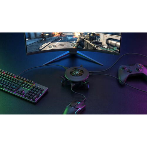 Conversor Circular de Teclado e Mouse para   2, Compatível com NS/P4/P3/para  Series SX/PC Series e com Iluminação RGB 1