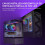D92 Computerbehuizing Sub-Screen 9,2-Inch Lange Strip Scherm CPU-Temperatuurmonitor Prestatiebewaking DIY Wit 7