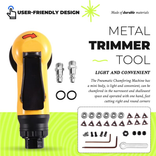 Pneumatic Air Chamfering Gun  Deburring Chamfering Machine Arc Pneumatic Beveling Machine Deburring Trimming Tools 1