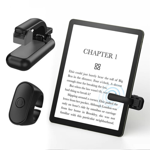 2-in-1 Page Turner Clicker Wireless Remote Control for  E-Reader Phone Camera Shutter & Video Record Trigger 2
