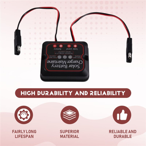 MPPT Solar Charge Controller 12V Waterproof  Portable Solar Panel Controller for AGM Gel Flooded & Lithium Battery 1