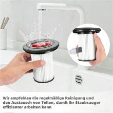 2 Replacement Filter for Unlimited Gen2 Series 8 Cordless Wet and Dry Vacuum for Models 12036642, 12023349