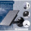 2-in-1 USB + Type-C Outdoor Solar Panel Charger, Suitable for Security Cameras/Small Home Lighting Systems. 2