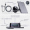 2-in-1 USB + Type-C Outdoor Solar Panel Charger, Suitable for Security Cameras/Small Home Lighting Systems. 3