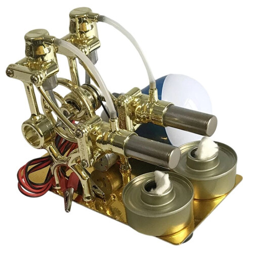 Hot Air Stirling Engine - DIY Micro Model Steam Power Science Generator 1