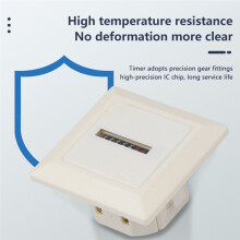 Mechanical High-Precision Timer Square Electronic Hermetic Counter Hour Meter Hourmeter Gauge AC220-240V 50Hz