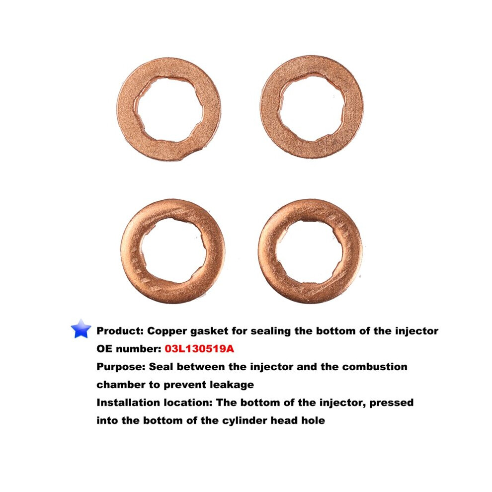 18Pcs Injector Clamp Bolt 4Pcs Nozzle Seal Kit For A1 A3 1.6 Tdi 6031995424919