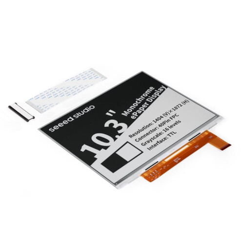 Seeed Studio Kit DIY XIAO EPaper EE03 para Tela EPaper Monocromática de 10,3 Polegadas com Processador XIAO ESP32-S3 , Resolução de 1404 X 1872 1