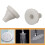 50 Embouts de Rechange en Silicone pour Buses de Douche, Accessoires de Douche, Blanc 4