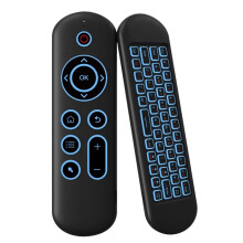 2.4G  Voice Remote Control Wireless Gyroscope Air Mouse 7 Color Backlight Keyboard for Android  TVBox PC