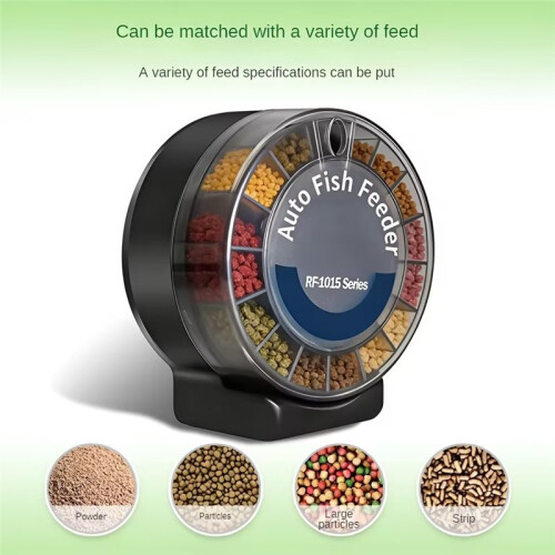 Automatic Fish FeederDual Moisture-Proof Bins100ml CapacityPrecise TimingAnti-Jam Multi-Feed Compatible 2