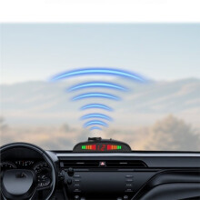 Auto LED-Parkeersensorset met 4 Radarsensoren, Nauwkeurige Digitale Weergave van Obstakelafstand en Alarm (Parktronic-Kit)
