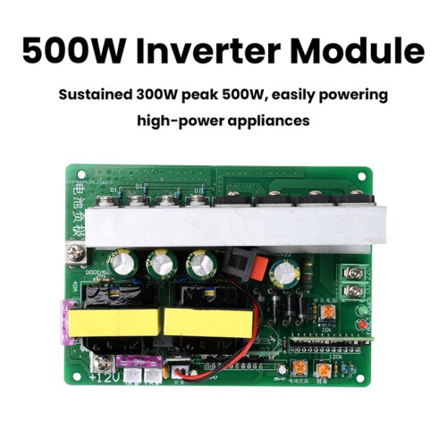 500W Omvormermodule  12-14,5V Naar AC 220V Sinusgolf Boost Converter Transformatormodule met Schakelaar en Ventilatorinterface 2