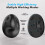 Wireless Mouse Jiggler Rechargeable Moving Mouse Mover Left Handed 2.4G Wireless Mouse for Laptop Keep Computer Awake 6