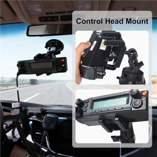 Car Suction Cup Holder Universal Car Radio Telescopic Install Fixed Bracket Transceiver Control Holder 2