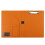 A4 Single Folder Multifunctional Business Document Folder Sales Manager Zippered Briefcase Brown 1