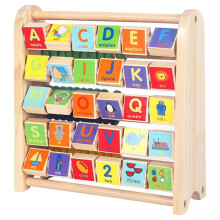 Wooden Abacus Counting Number Educational for Baby Gifts Flap Calculation