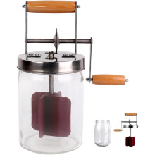 Butter Churner 1500ml Manual Hand Crank Wide Mouth Cream Homemade Butter Churner Washable Butter Maker