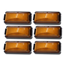 6Pcs Amber LED Side Light Set 10V-30V for Cars, SUVs, Van, and Trucks