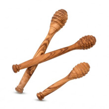 Palito de Madera de Olivo para Miel - Palito de Madera Natural para Miel en Tarros, Removedor para Té, Café y Postres (3 Tamaños)