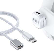 AMVR Magnetic Charging Cable for Meta Quest 3/3S/Pro/Pico4 Accessories, USB-C 3.0 Power Port, VR PCVR Accessories