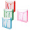 4 Pcs Scrapbook Paper Storage Organizer 4 Colors Translucent Plastic Scrapbook Organizer Document Storage Bag 1