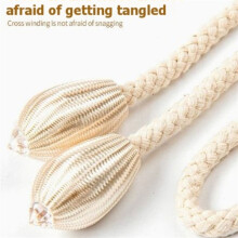 2 PCS Flower Curtain Tiebacks Holdbacks Holder for Curtain Decoration in Summer for Bedroom Decorations (Beige)