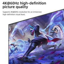 USB-C+HD Dual Monitor KVM 4K 60Hz 2 in 2 Out - 8K@60Hz -Compatible Splitter with Remote EU Plug