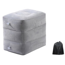 Tapis de  Gonflables pour Avions, Trains à  Vitesse et Autres Aménagements pour Sièges, Coussins de Tabouret Réglables à Trois Couches, Gris