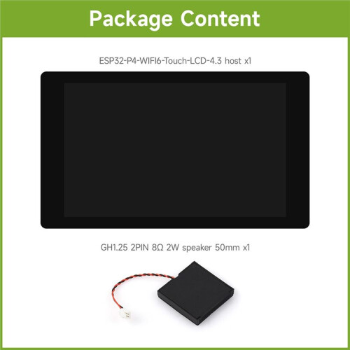 ESP32-P4-WIFI6 5inch Development Board, 720x1280 Resolution, 5-Point Touch, Onboard Audio Codec Chip Wi-Fi 6 BLE 5 1