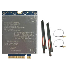 Moduł EM120R-GL 4G + Antena 2 X 10 DB EM120R CAT12 600 Mb/S M. 2/Klucz B do X1 Yoga 6th X13 Yoga P14s T14 T15 T15s
