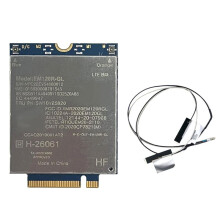 EM120R-GL 4G-Modul + 2x Antenn EM120R CAT12 600 Mbps M.2/B-Nyckel för X1 Yoga 6th X13 Yoga P14s T14 T15 T15s