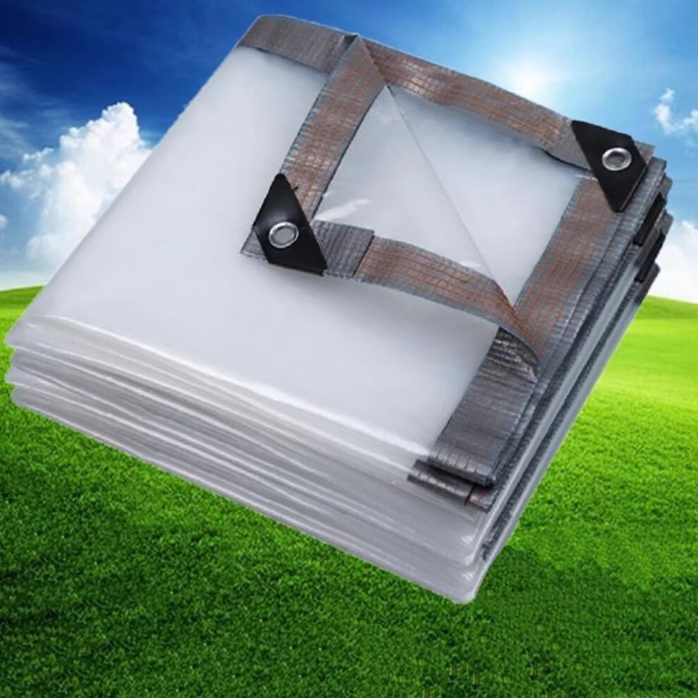 Clear Tarpaulin 2X5m Waterproof Pe Tarp For Garden And Greenhouse, Uvresistant Heavy Duty Cover 9771547814832