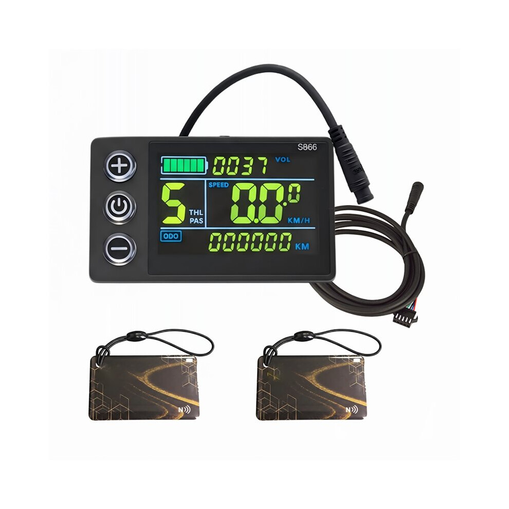 5 Pin S866 Electric Bike Color Lcd Display Screen With Nfc Function Waterproof Connector Speedometer Gauge 6032703827527