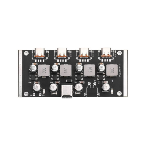 65W PD Fast Charging Module 4-Way Type-C Support PD3.0/2.0 QC3.0/2.0 AFC over-Current Protection Charger Circuit Board